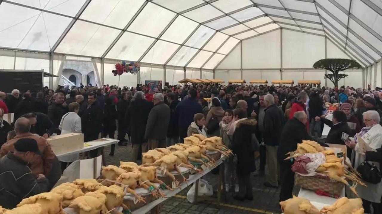 A feira do cap&oacute;n de Vilalba re&uacute;ne centos de persoas cxada ano (Foto: Turismo Vilalba).