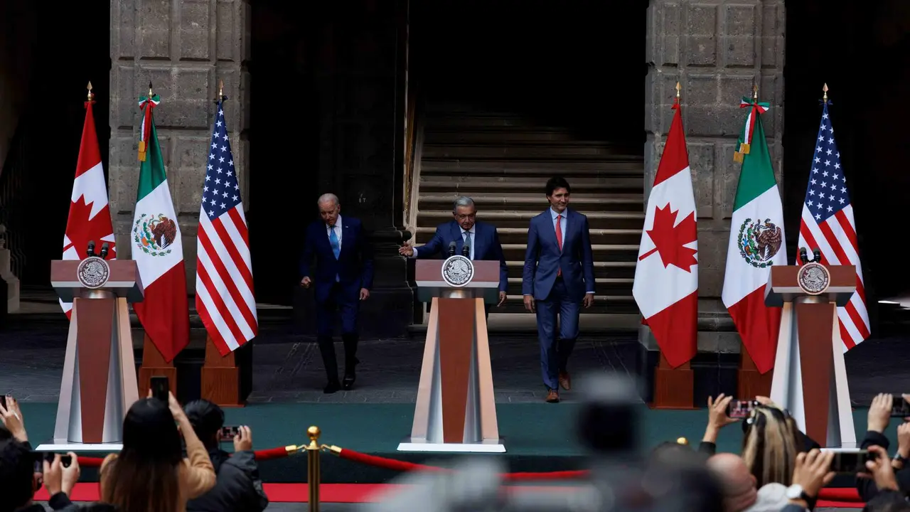 Os EUA, M&eacute;xico e Canad&aacute; acordaron a pasada semana desenvolver estratexias conxuntas para evitar as importaci&oacute;ns aos tres Estados de Am&eacute;rica do Norte (Foto: Jacky Muniello / DPA)