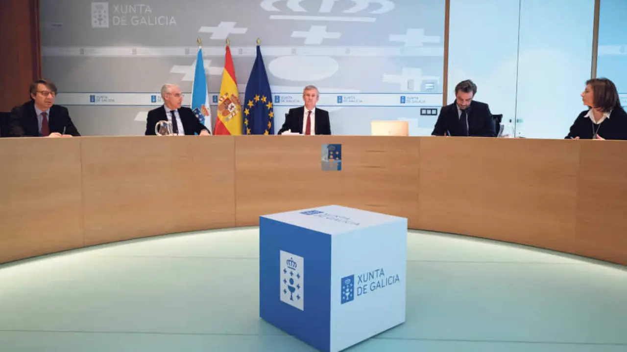 Reuni&oacute;n esta quinta feira do Consello da Xunta (Foto: Xunta da Galiza).