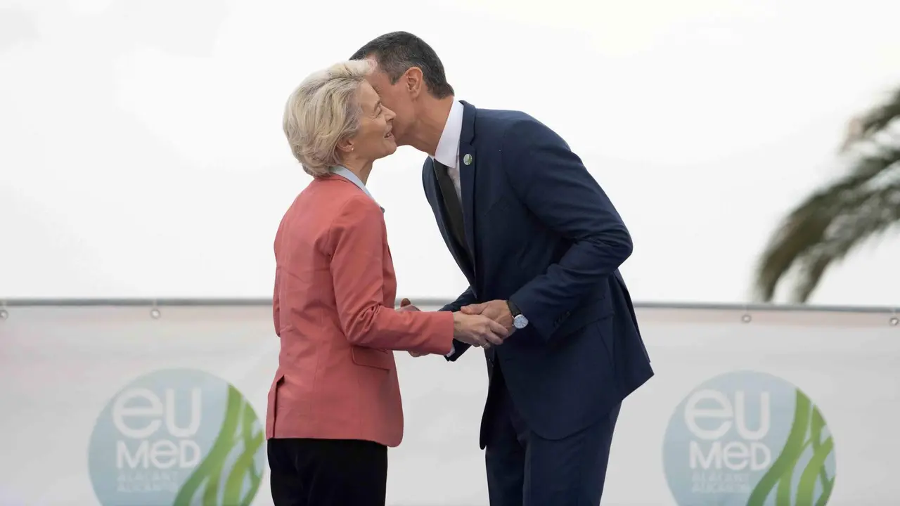 Ursula Von der Leyen e Pedro S&aacute;nchez (Foto: Jorge Gil / Europa Press).