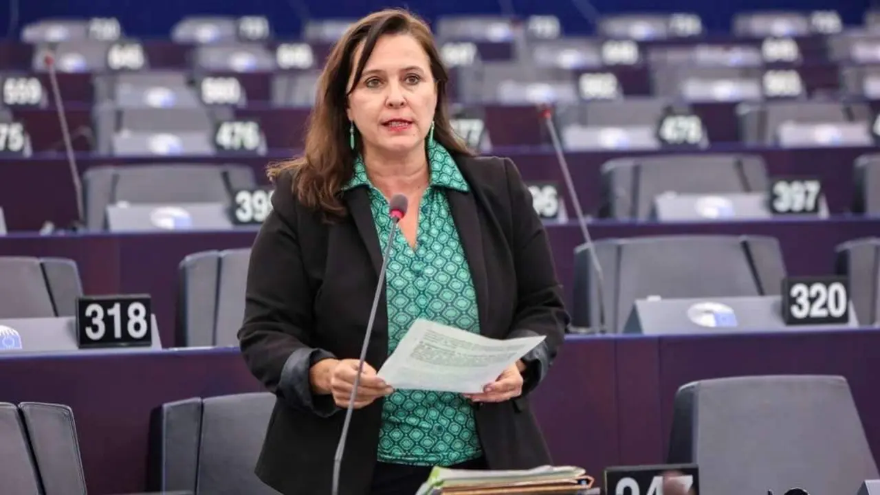 Intervenci&oacute;n de Ana Miranda no pleno do Parlamento Europeo en Estrasburgo. (Foto: Fred Marvaux)