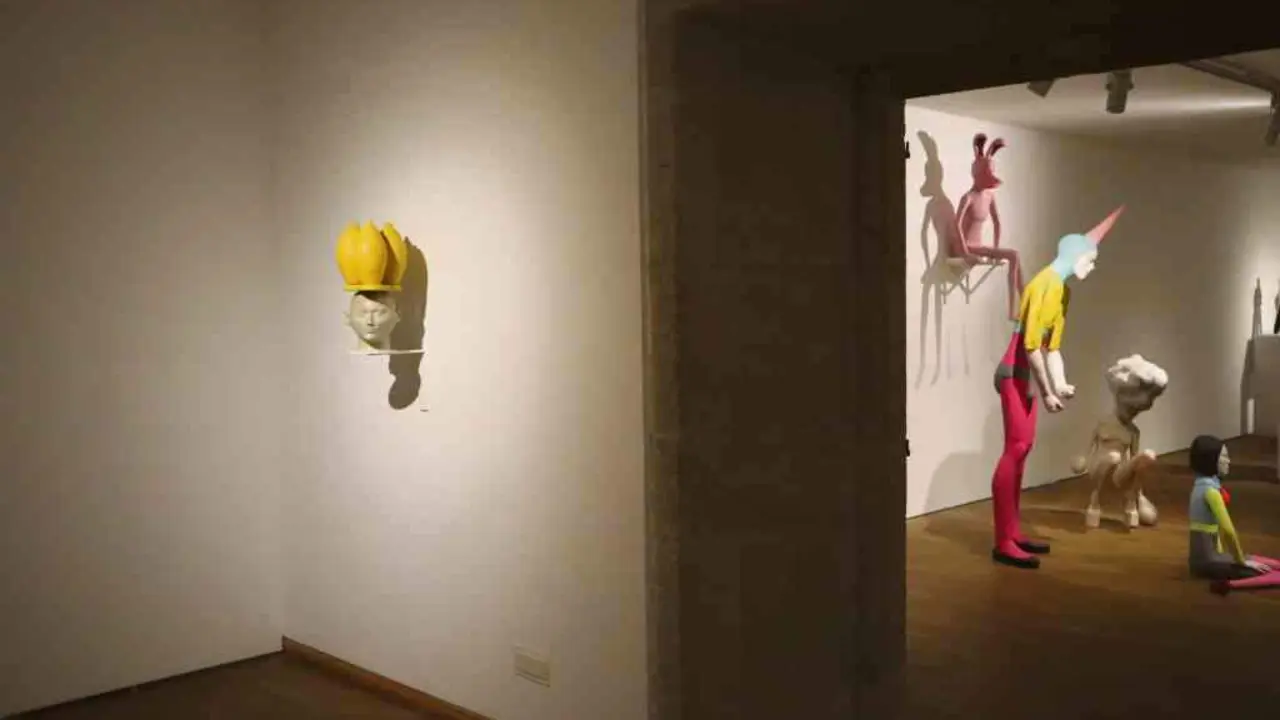 Unha vista da exposici&oacute;n na Fundaci&oacute;n Granell.