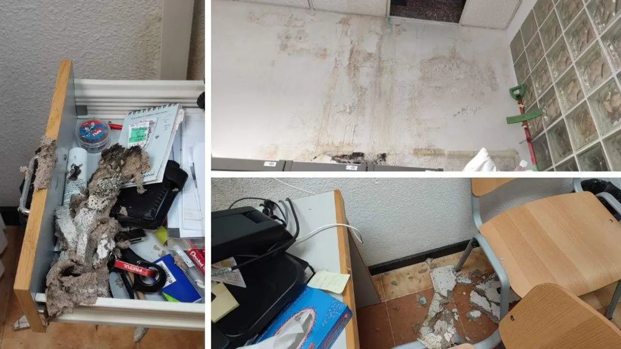 Deficiencias denunciadas por Comisi&oacute;ns Obreiras no centro de sa&uacute;de de Conxo, en Compostela. (Foto: CCOO)