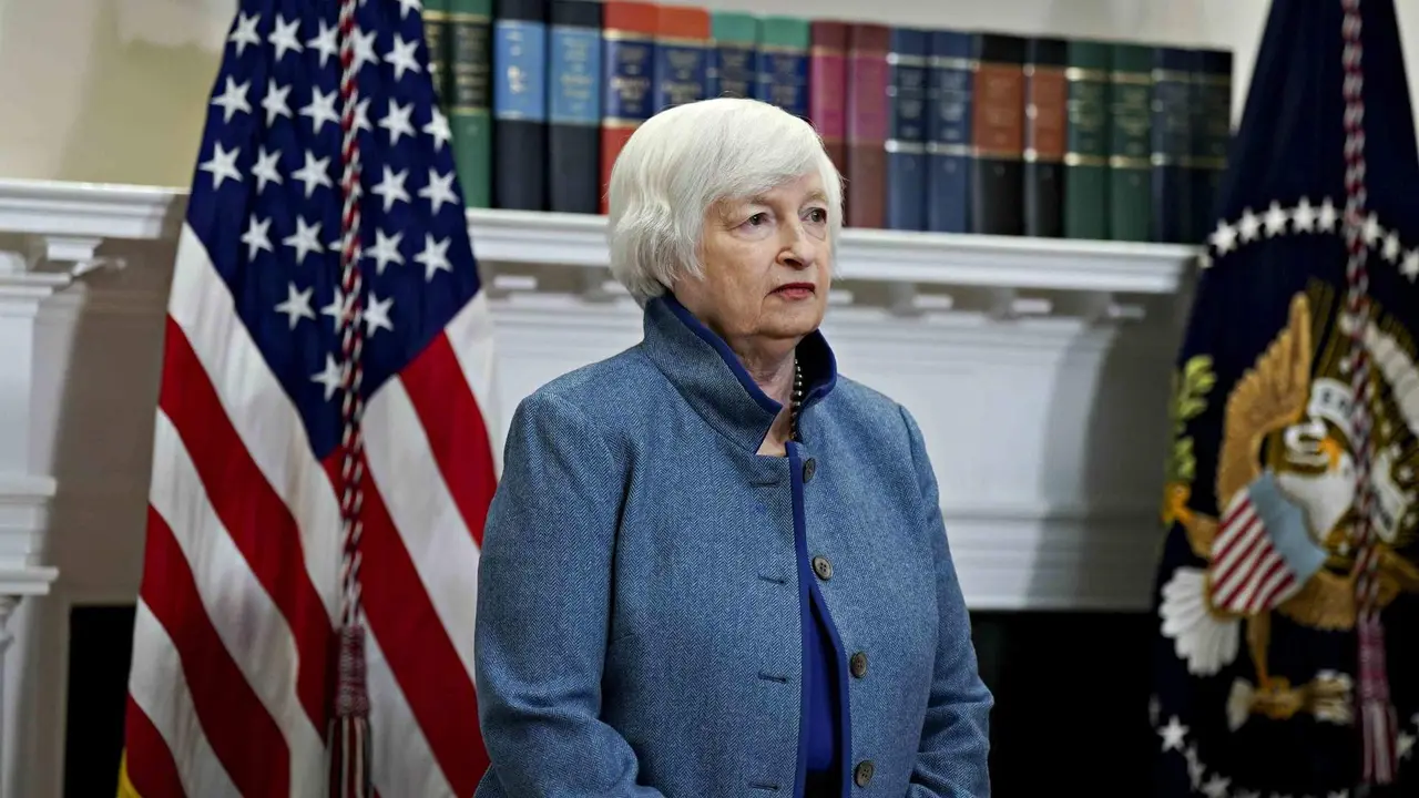 A secretaria do Tesouro dos EUA, Janet Yellen (Foto: Al Drago / CNP / Zuma Press).