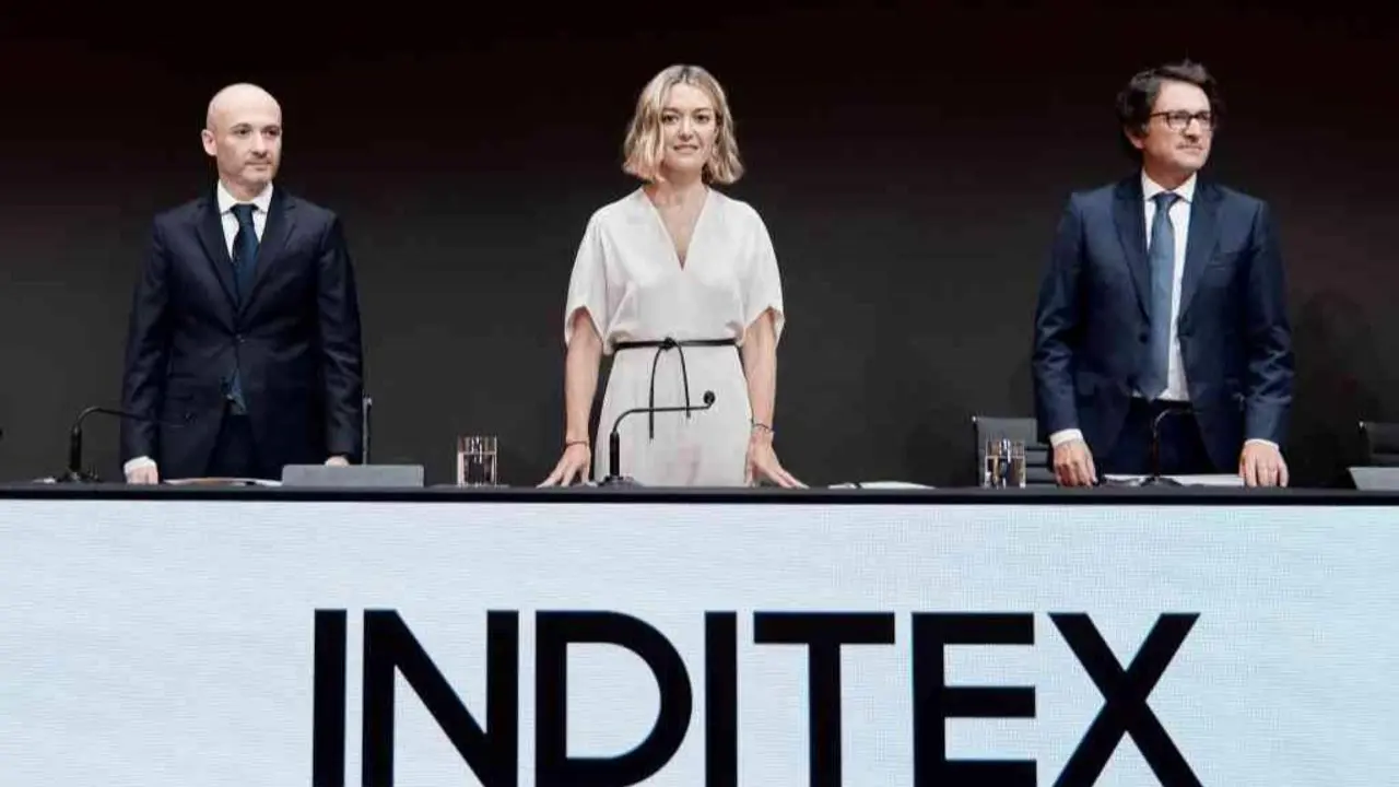 A presidenta de Inditex, Marta Ortega, na Xunta Xeral de Accionistas. (Foto: Europa Press)