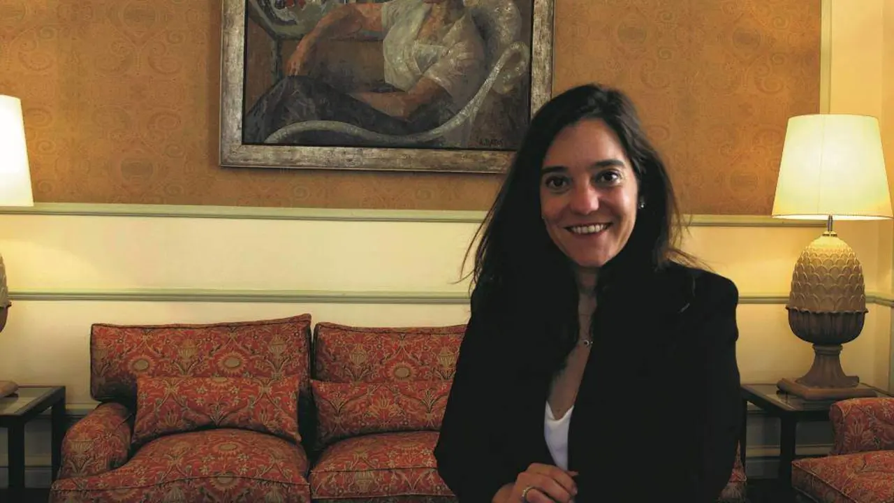 A alcaldesa da Coru&ntilde;a, In&eacute;s Rei, entrevistada para N&oacute;s Diario'. (Foto: Xan Carballa)