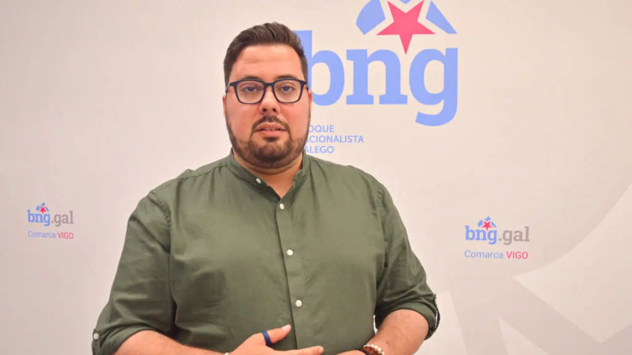 Xabier P. Igrexas, candidato e portavoz BNG en Vigo. (Foto: N&oacute;s Diario)