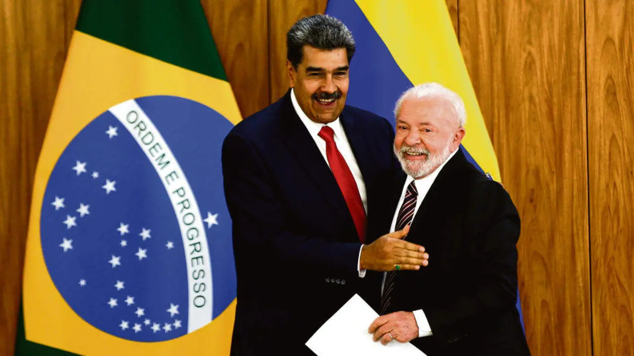 Nicol&aacute;s Maduro e Lula da Silva o pasado 29 de maio en Brasilia. (Foto: Marcelo Camargo)