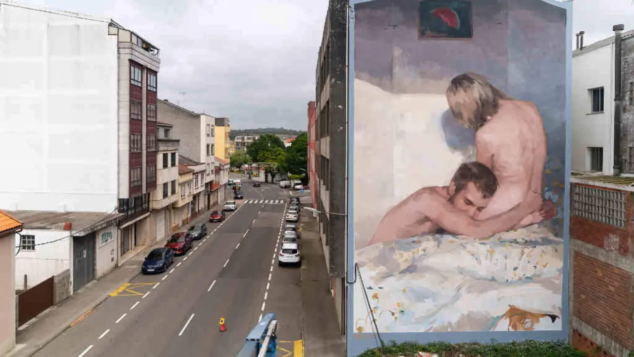 Mural de Alba Fabre realizado en 2022 (Foto: