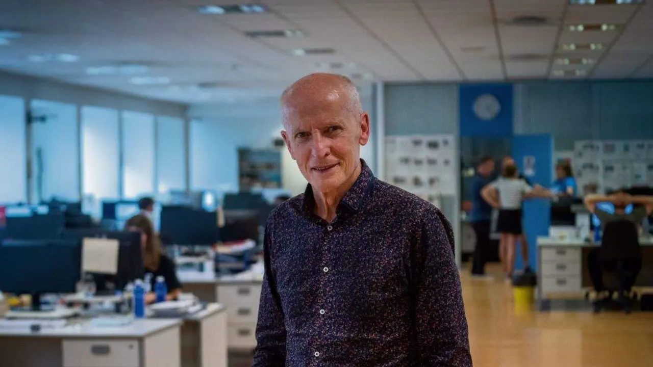 Martxelo Otamendi xub&iacute;lase o 30 de xu&ntilde;o, tras trinta anos como director, primeiro de 'Egunkaria' e posteriormente de 'Berria'. (Foto: Gorka Rubio / Foku)