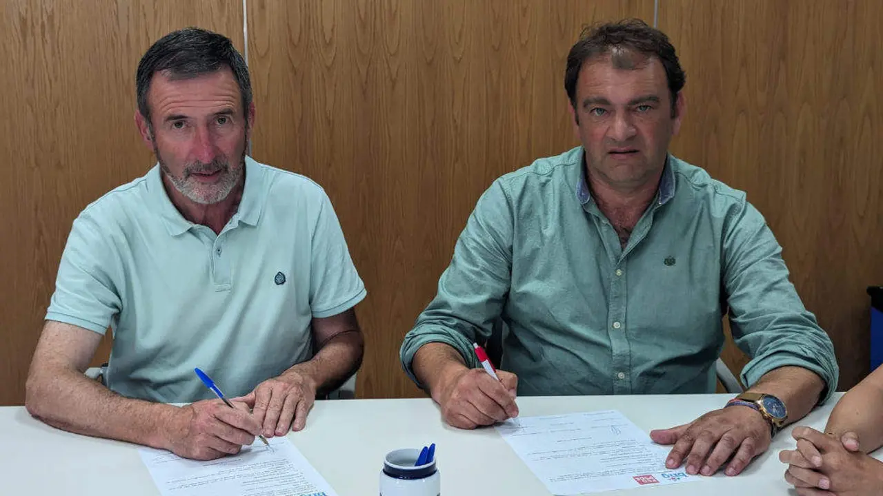 Xos&eacute; Manuel Fern&aacute;ndez Abraldes e Jos&eacute; Sanmart&iacute;n Soto. (Foto: N&oacute;s Diario)