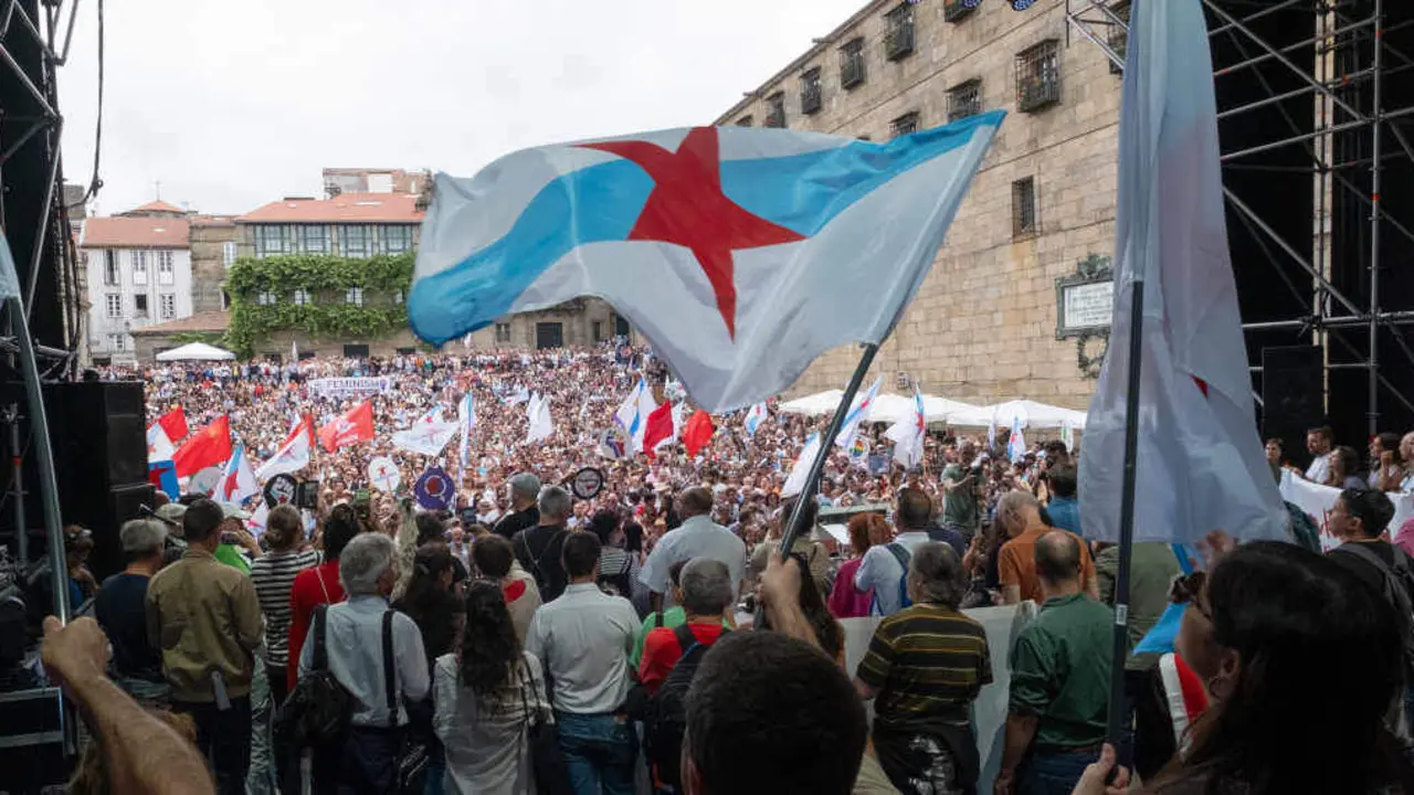 Manifestaci&oacute;n nacional do BNG polo D&iacute;a da Patria (Foto: Arxina)