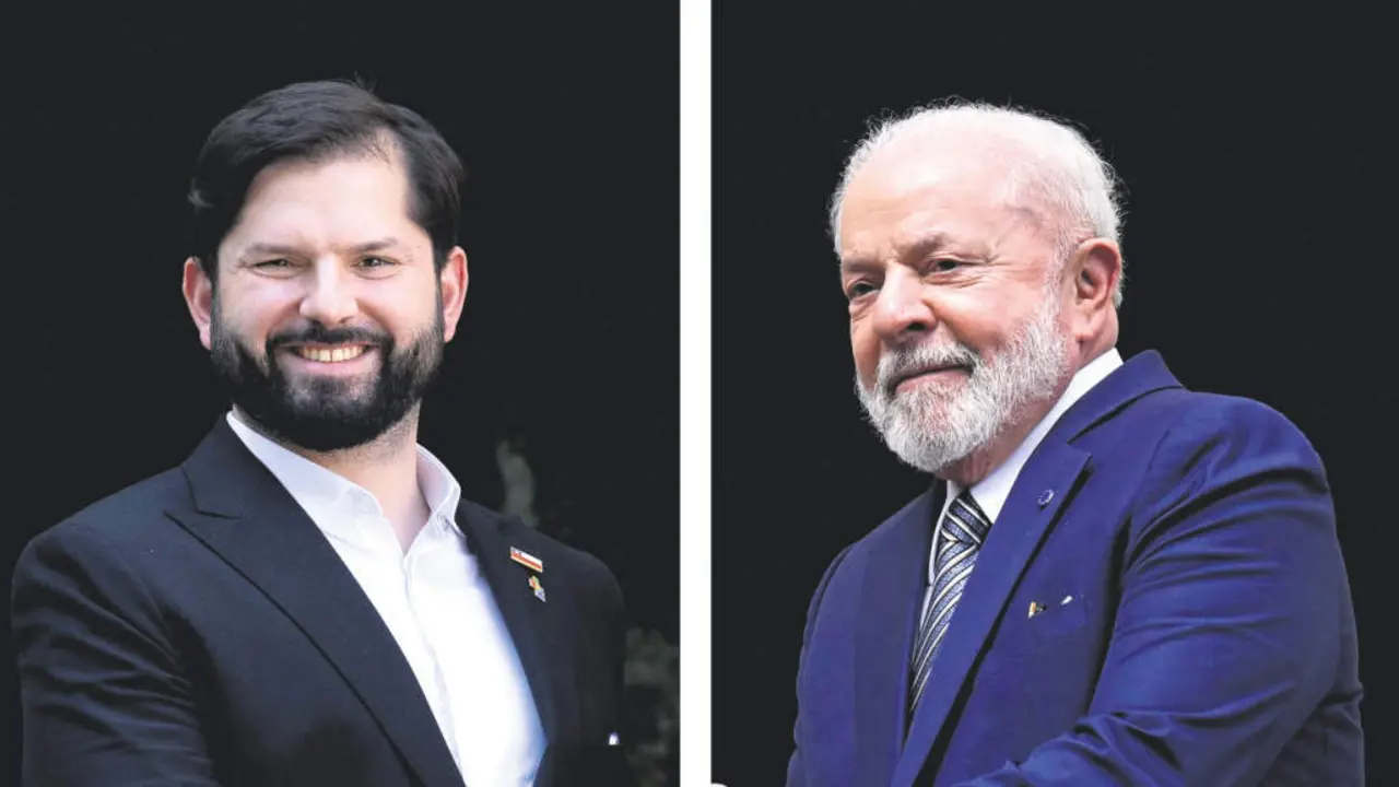 Gabriel Boric e Lula da Silva en Bruxelas o pasado 18 de xullo (Foto: Benoit Doppagne / Dirk Waem).