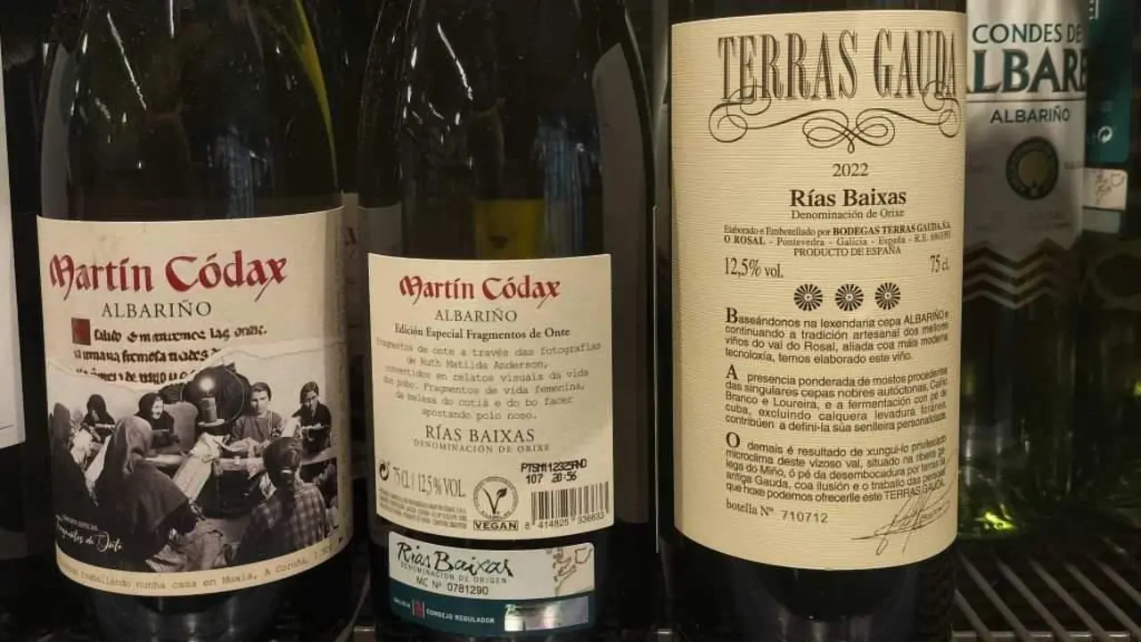 Alg&uacute;ns produtos, como os que te&ntilde;en Denominaci&oacute;n de Orixe, empregan o galego na s&uacute;a etiquetaxe (Foto: N&oacute;s Diario).