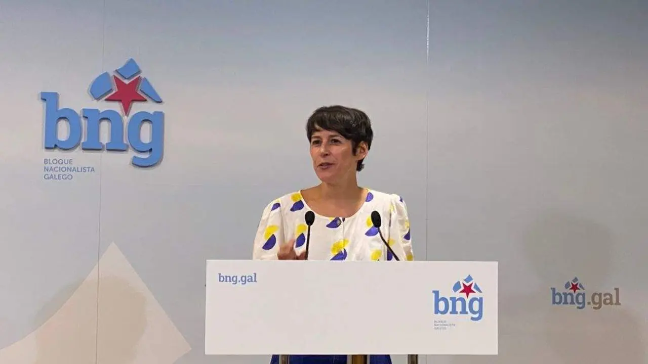 Rolda de prensa da portavoz nacional do BNG, Ana Pont&oacute;n. (Foto: Europa Press)