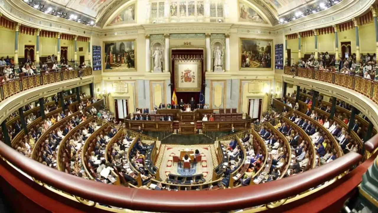 Vista xeral do hemiciclo do Congreso. (Foto: Europa Press)
