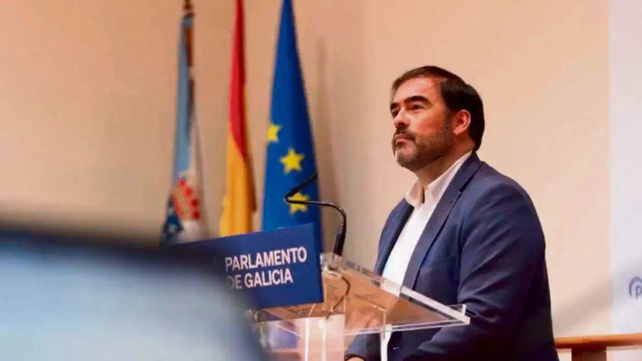 O portavoz parlamentario do PP, Alberto Pazos. (Foto: N&oacute;s Diario)