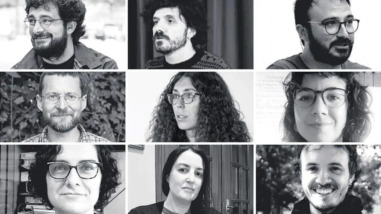 De esquerda a dereita e de arriba abaixo, Borxa Colmenero, Brais Est&eacute;vez, Albert Botran, Antom Santos, Daniela Ferr&aacute;ndez, Helena Mart&iacute;nez, Ana Cabana, Ana Dur&aacute;n e Pablo Garc&iacute;a. (Foto: N&oacute;s Diario)