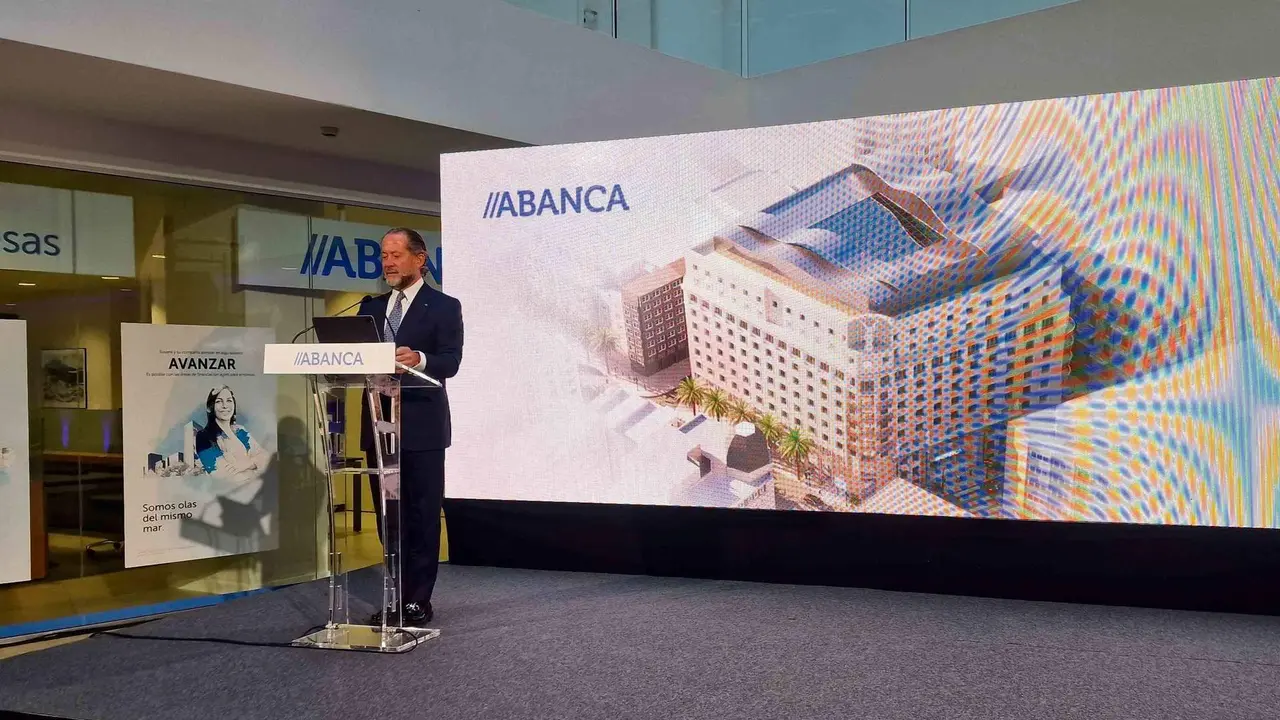 O presidente de Abanca, Juan Carlos Escotet, esta terza feira en Vigo (Foto: Pedro Davila / Europa Press).