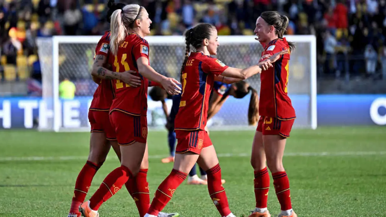Xogadoras da selecci&oacute;n espa&ntilde;ola de f&uacute;tbol nunha imaxe de arquivo (Foto: Aapimage / Dpa).