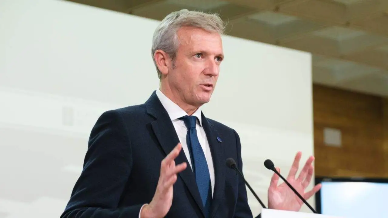 Alfonso Rueda en rolda de prensa. (Foto: Europa Press)