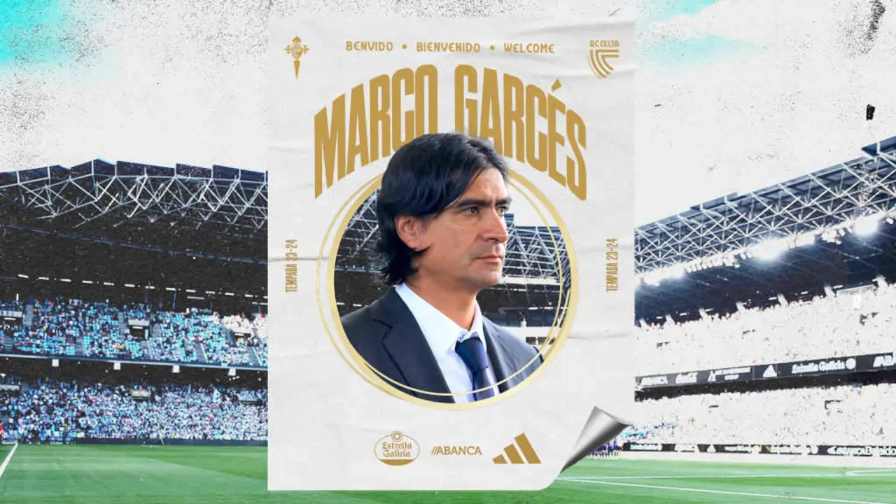 Imaxe de presentaci&oacute;n de Marco Garc&eacute;s no Celta (RC Celta).
