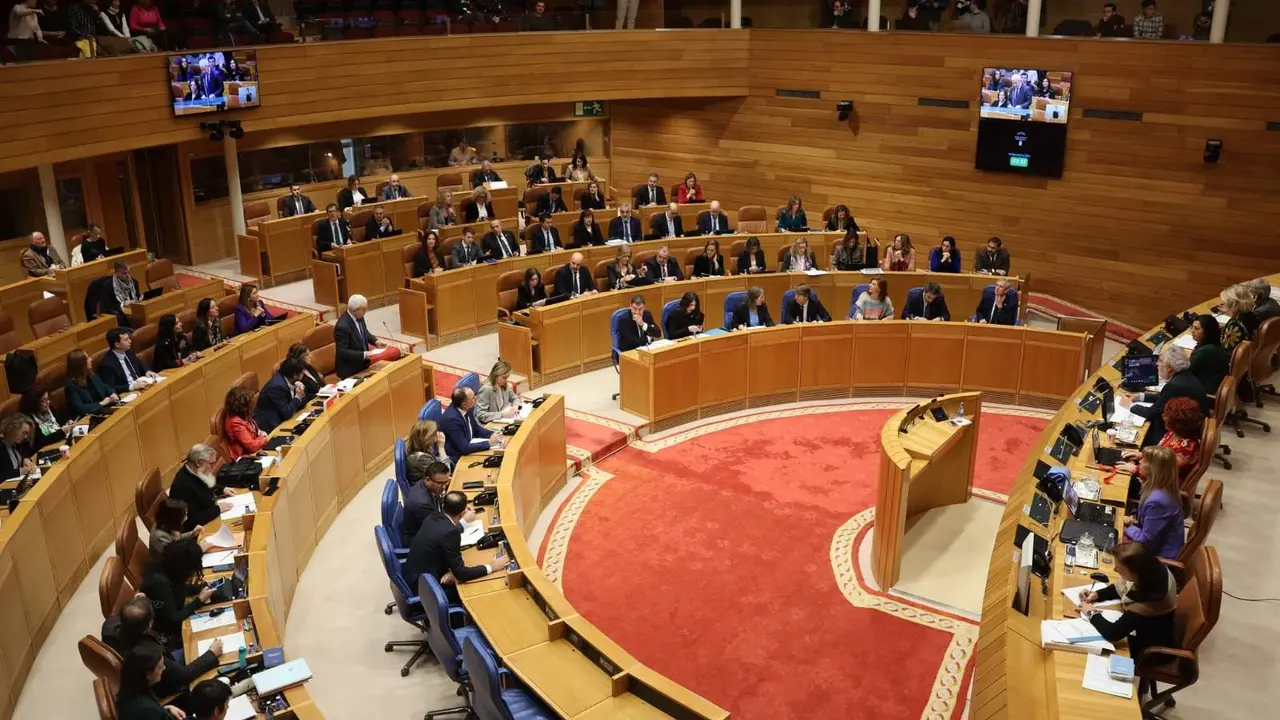 &Uacute;ltimo pleno do Parlamento da Galiza. (Foto: Parlamento da Galiza).