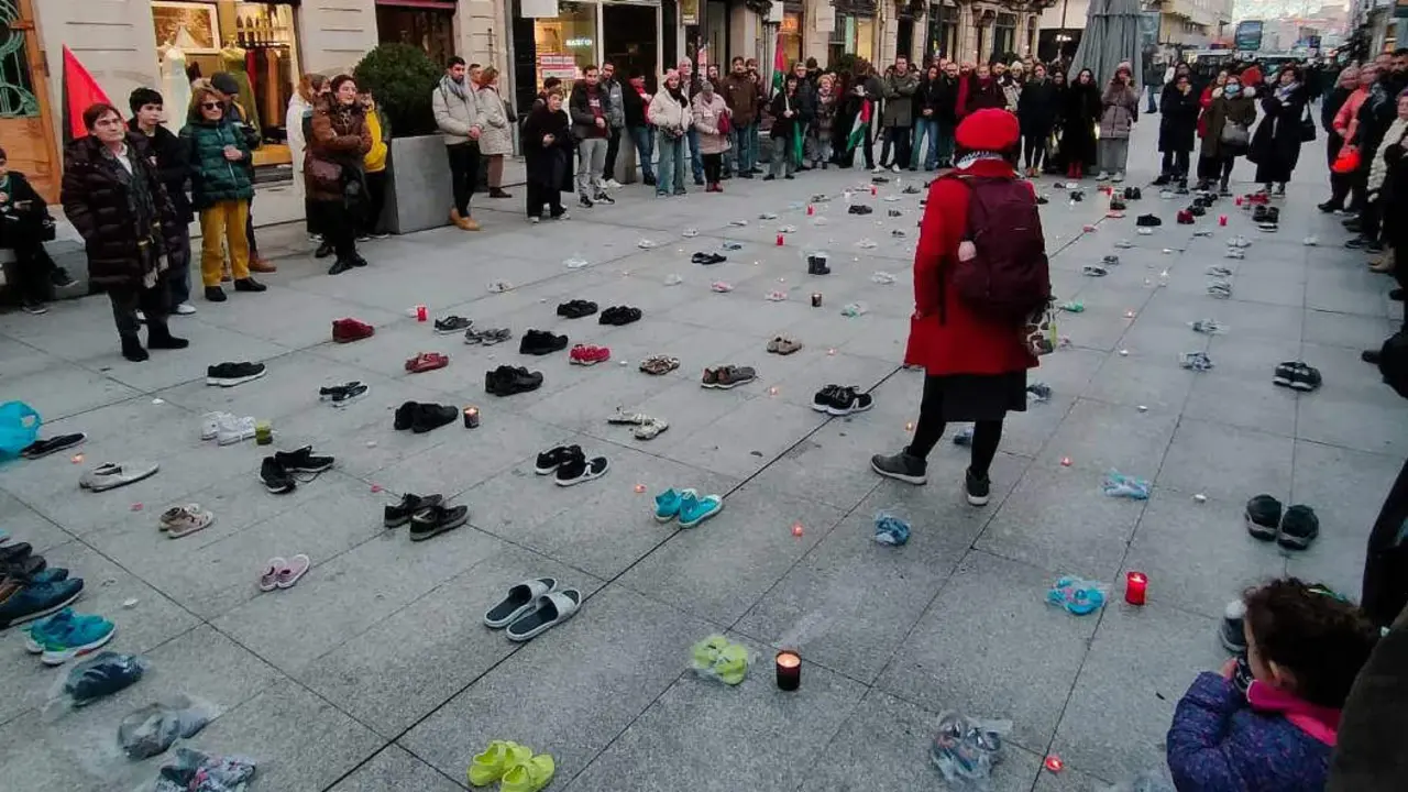 Zapatos palestina foto BDS