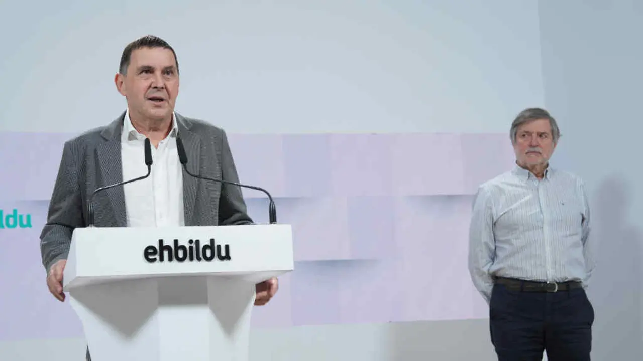 Arnaldo Otegi (EH Bildu), hoxe. (Foto: Unanue / Europa Press)