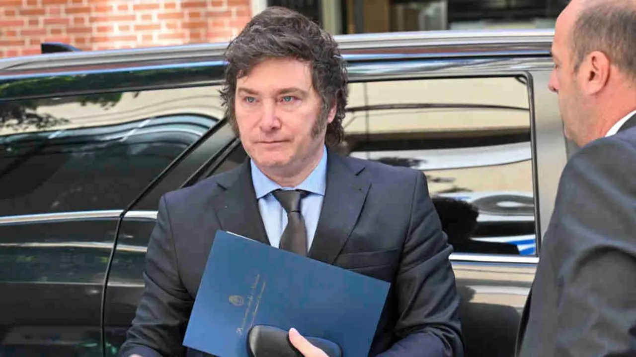 O presidente arxentino, Javier Milei, a pasada semana. (Foto: Victoria Gesualdi / T&eacute;lam)