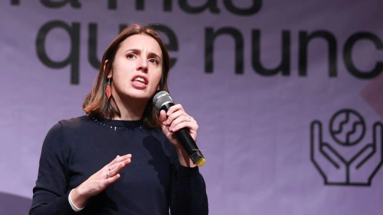 A ex ministra Irene Montero, nun acto de Podemos. (Foto: Roc&iacute;o Ruz / Europa Press)