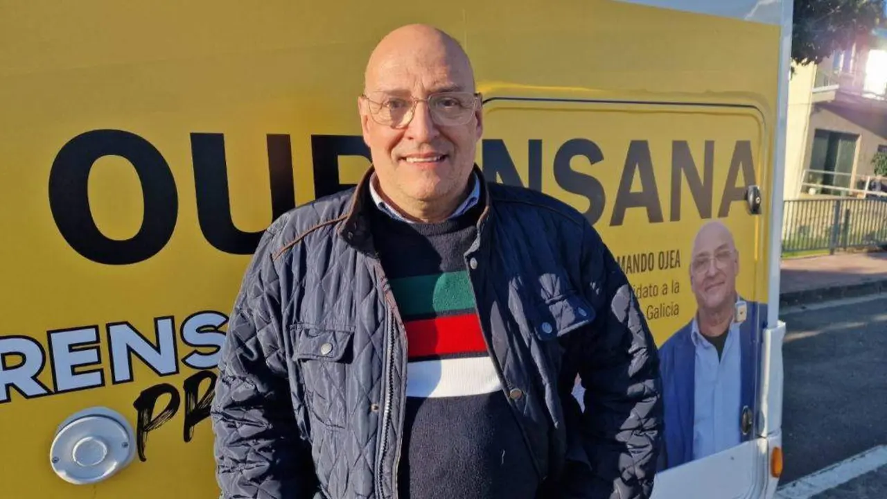 Armando Oxea, candidato de Democracia Ourens&aacute; (DO) &aacute; presidencia da Xunta da Galiza. (Foto: N&oacute;s Diario).