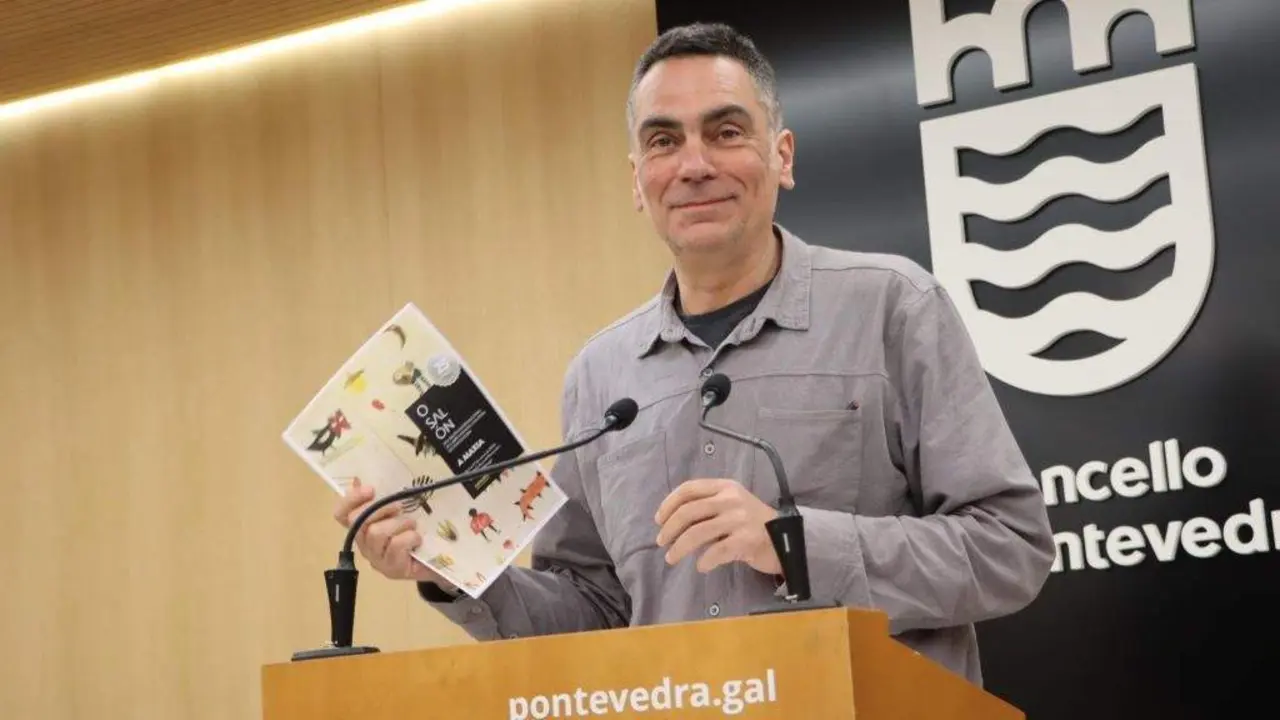 Demetrio G&oacute;mez, concelleiro de Cultura de Pontevedra, esta terza feira. (Foto: Concello de Pontevedra)