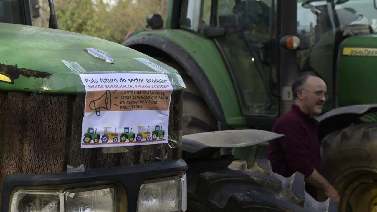 Tractorada decorrida a pasada terza feira en Ourense. (Foto: M. Dylan / Europa Press)
