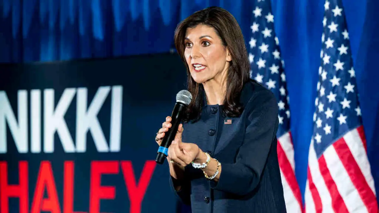 A ex embaixadora dos EUA na ONU, Nikki Haley, a pasada semana. (Foto: Michael Brochstein / Europa Press / Contacto)