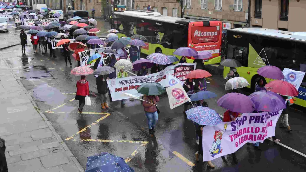 Manifestaci&oacute;n da CIG polo 8 de marzo (Foto: N&oacute;s Diario).