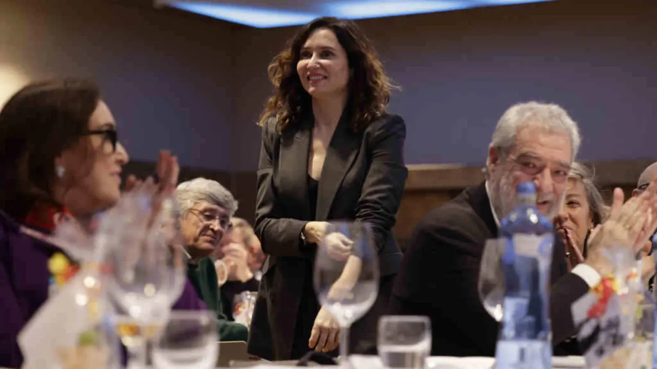 A presidenta da Comunidade de Madrid, Isabel D&iacute;az Ayuso, nun acto a terza feira en Catalunya. (Foto: Kike Rinc&oacute;n / Europa Press)