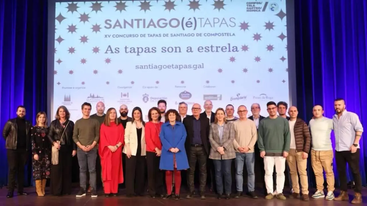 Entrega de premios do Santiago(&eacute;)tapas (Foto: Concello de Santiago de Compostela).
