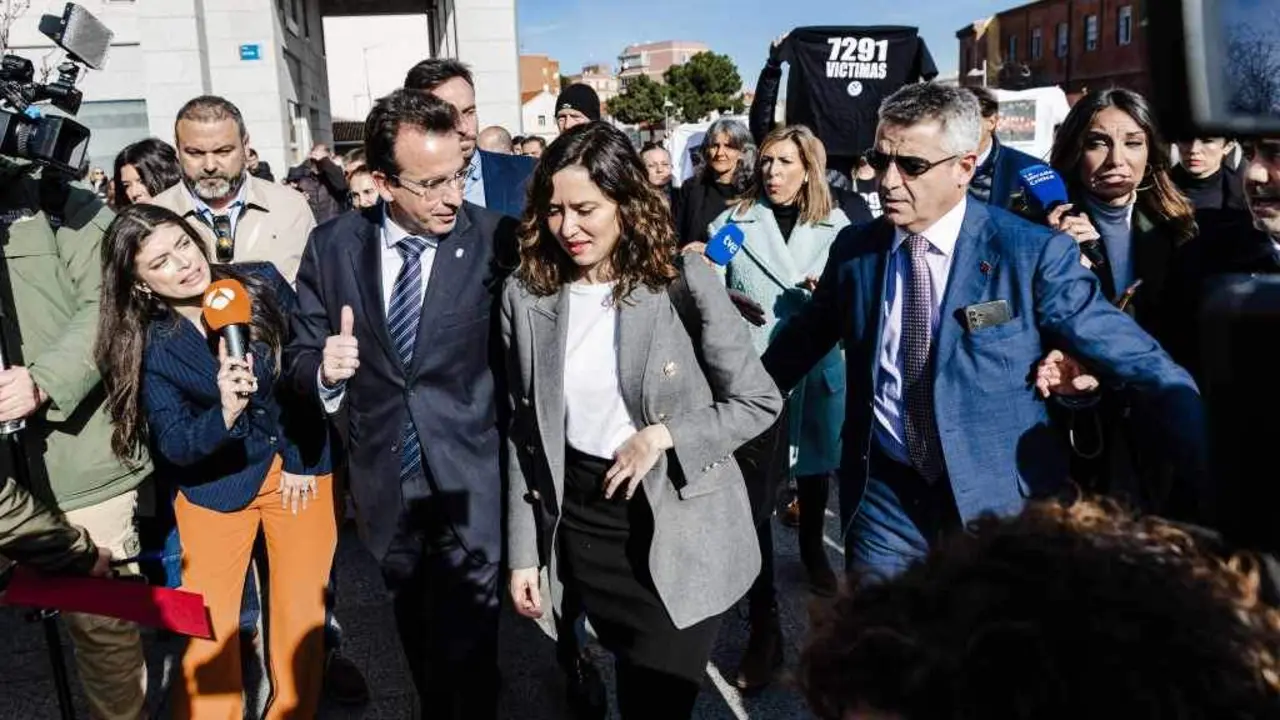 A presidenta da Comunidade de Madrid, Isabel D&iacute;az Ayuso, esta cuarta feira (Foto: Carlos Luj&aacute;n / Europa Press).