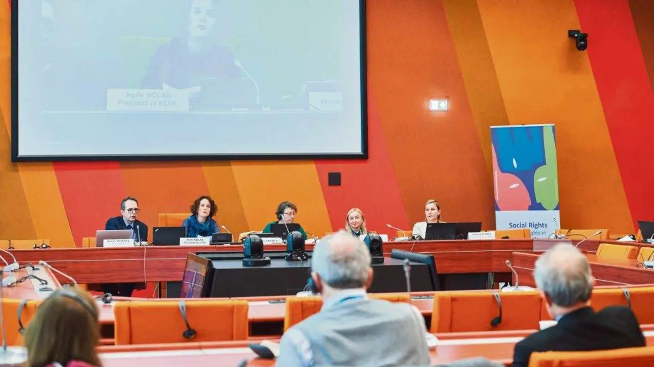 Sesi&oacute;n do Comit&eacute; Europeo de Dereitos Sociais, esta cuarta feira (Foto: CEDS).
