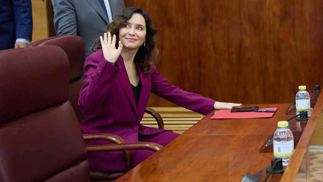 Isabel D&iacute;az Ayuso, presidenta da Comunidade de Madrid (Foto: Jes&uacute;s Hell&iacute;n / Europa Press).