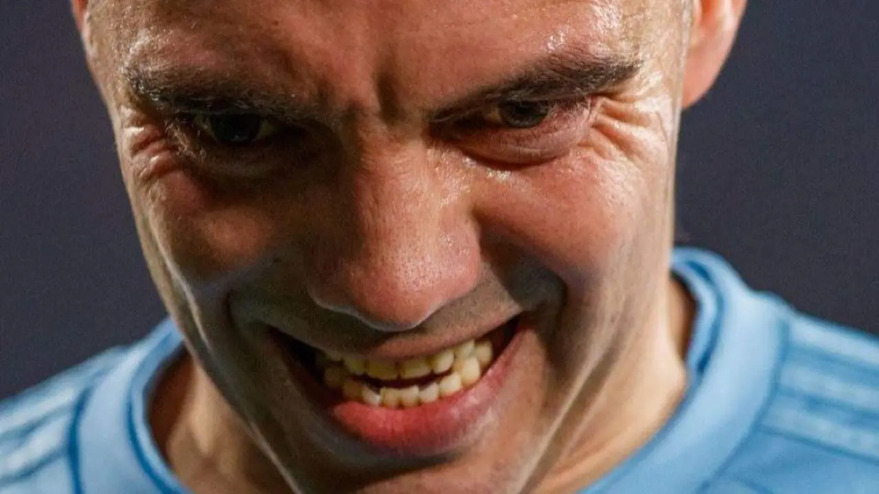 'A mirada do Tigre'. Iago Aspas &eacute; o xogador de Primeira Divisi&oacute;n que m&aacute;is goles lle marcou aos verdibrancos, nove en 16 partidos. (Foto: LFP).