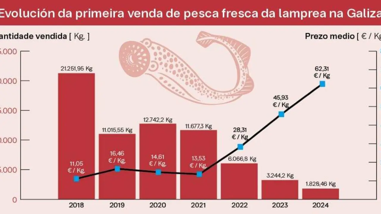 A primeira venda &eacute; a que se realiza en lonxas ou directamente tras a s&uacute;a captura.  (Fonte: Plataforma Tecnol&oacute;xica de Pesca)