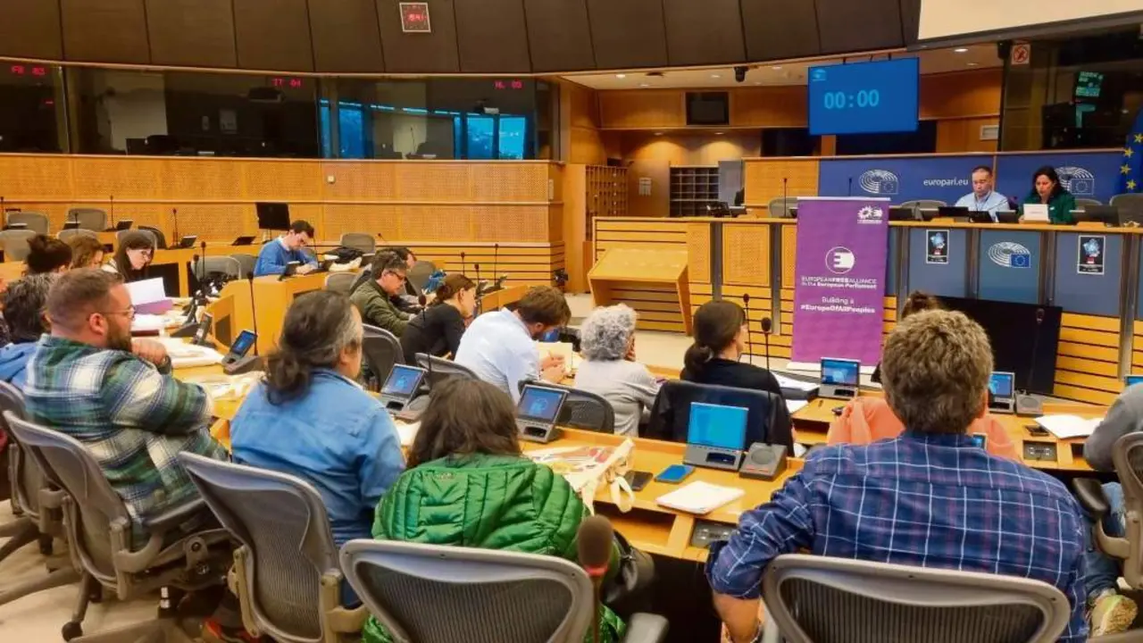 Xuntanza da Comisi&oacute;n de Petici&oacute;ns do Parlamento europeo, esta segunda feira. (Foto: Ulloa Viva)