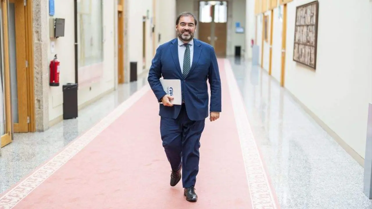 O portavoz do grupo popular no Parlamento, Alberto Pazos Cou&ntilde;ago.