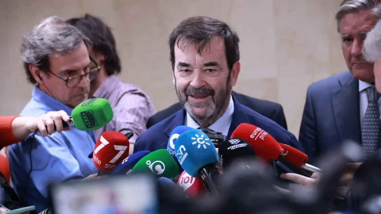 O presidente del Consello Xeral do Poder Xudicial, Vicente Guilarte, comparece ante os medios o pasado d&iacute;a 18. (Foto: Roc&iacute;o Ruz / Europa Press).