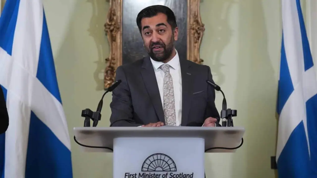 Humza Yousaf a segunda feira. (Foto: Andrew Milligan / PA Wire / DPA v&iacute;a Europa Press)