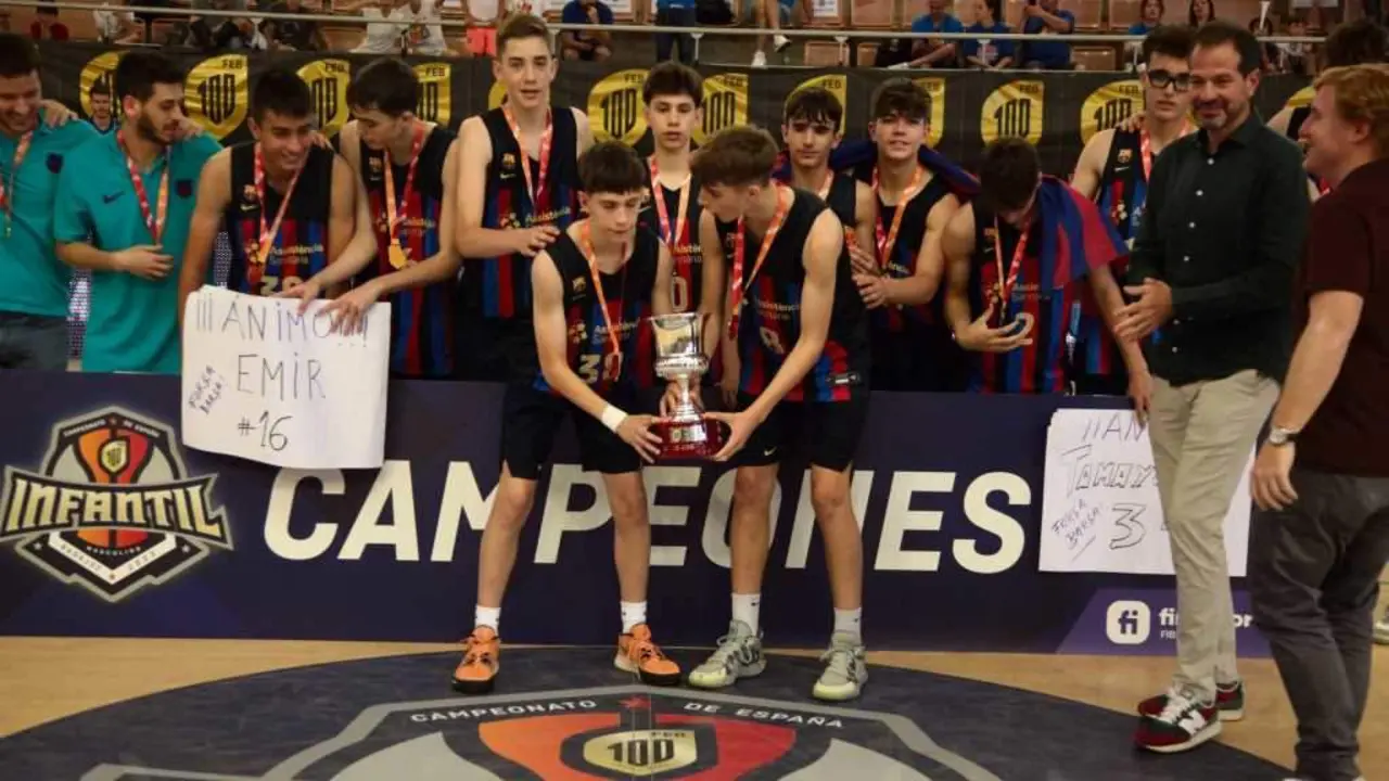 O F&uacute;tbol Club Barcelona &eacute; o vixente campi&oacute;n do certame (Foto: FEB).