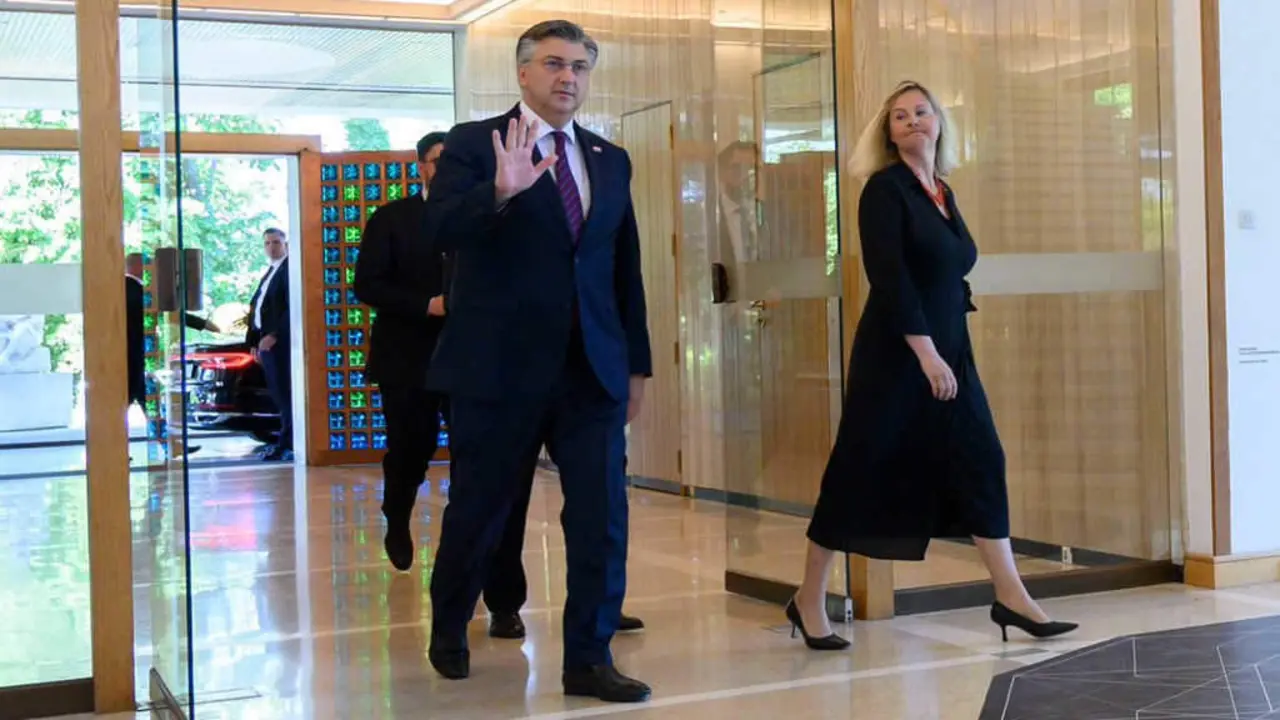 O conservador Andrej Plenkovic, primeiro ministro croata, a sexta feira. (Foto: N&oacute;s Diario)