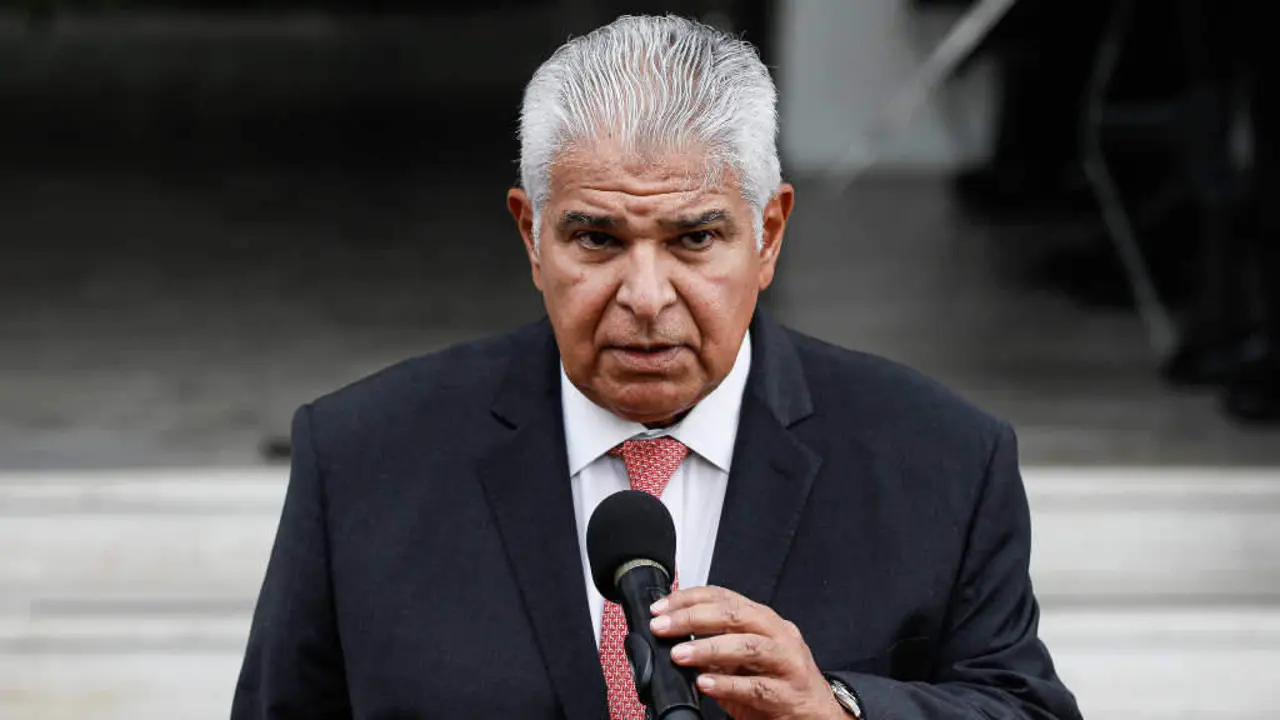 O presidente de Panam&aacute;, Jos&eacute; Ra&uacute;l Mulino, esta semana. (Foto: Daniel Gonzalez / Europa Press / Contacto)